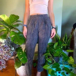 Black/tan flowy pants